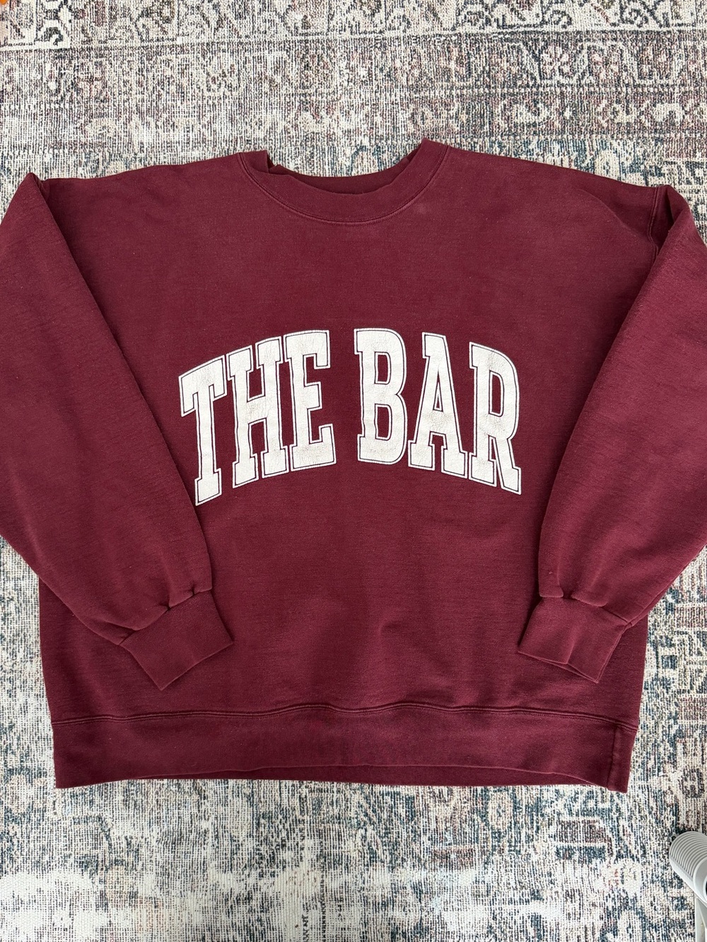 The Bar Maroon Pullover Sweatshirt